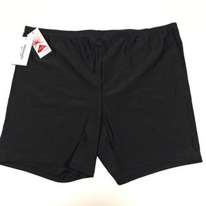 NWT Size 26 Black Swim shorts